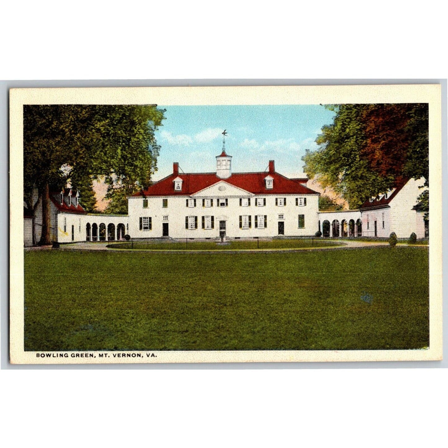 Bowling Green, Mount Vernon, VA - Vintage Postcard - NP