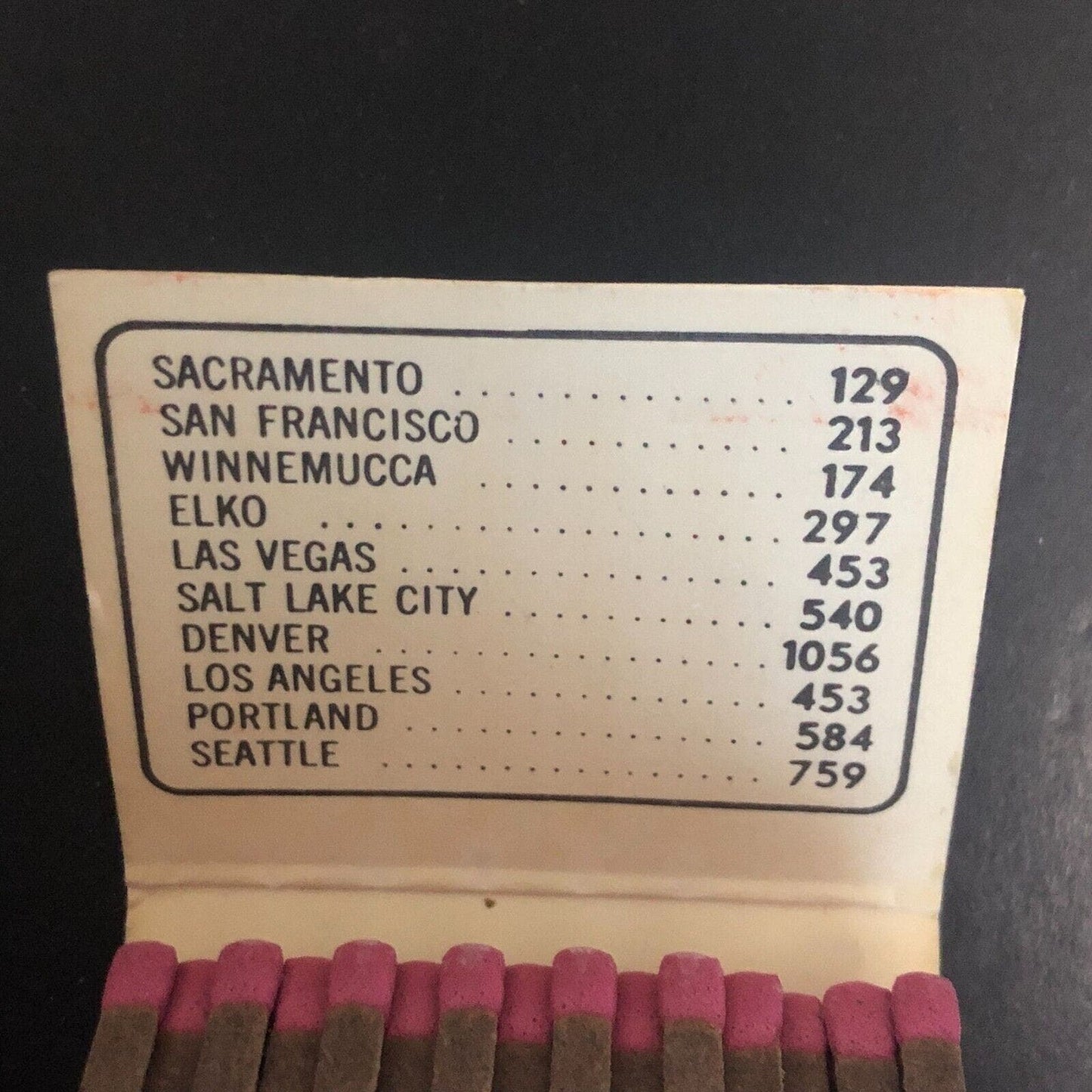 Boomtown Casino Verdi / Reno Nevada Near Full 30-Str. (-1) Matchbook c1975-1985
