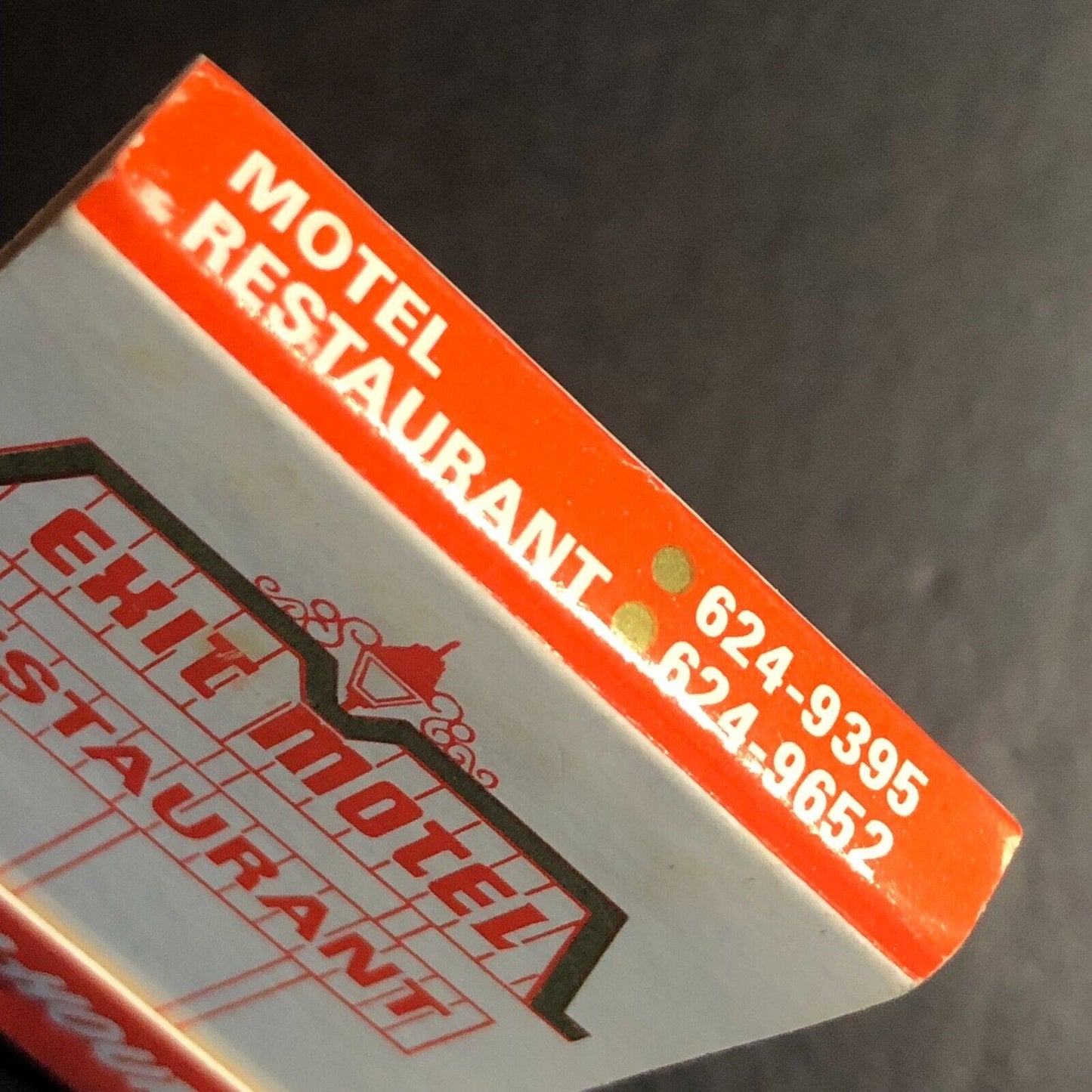 Exit Motel Restaurant Birch Run, MI Full Matchbook c1974-84 VGC