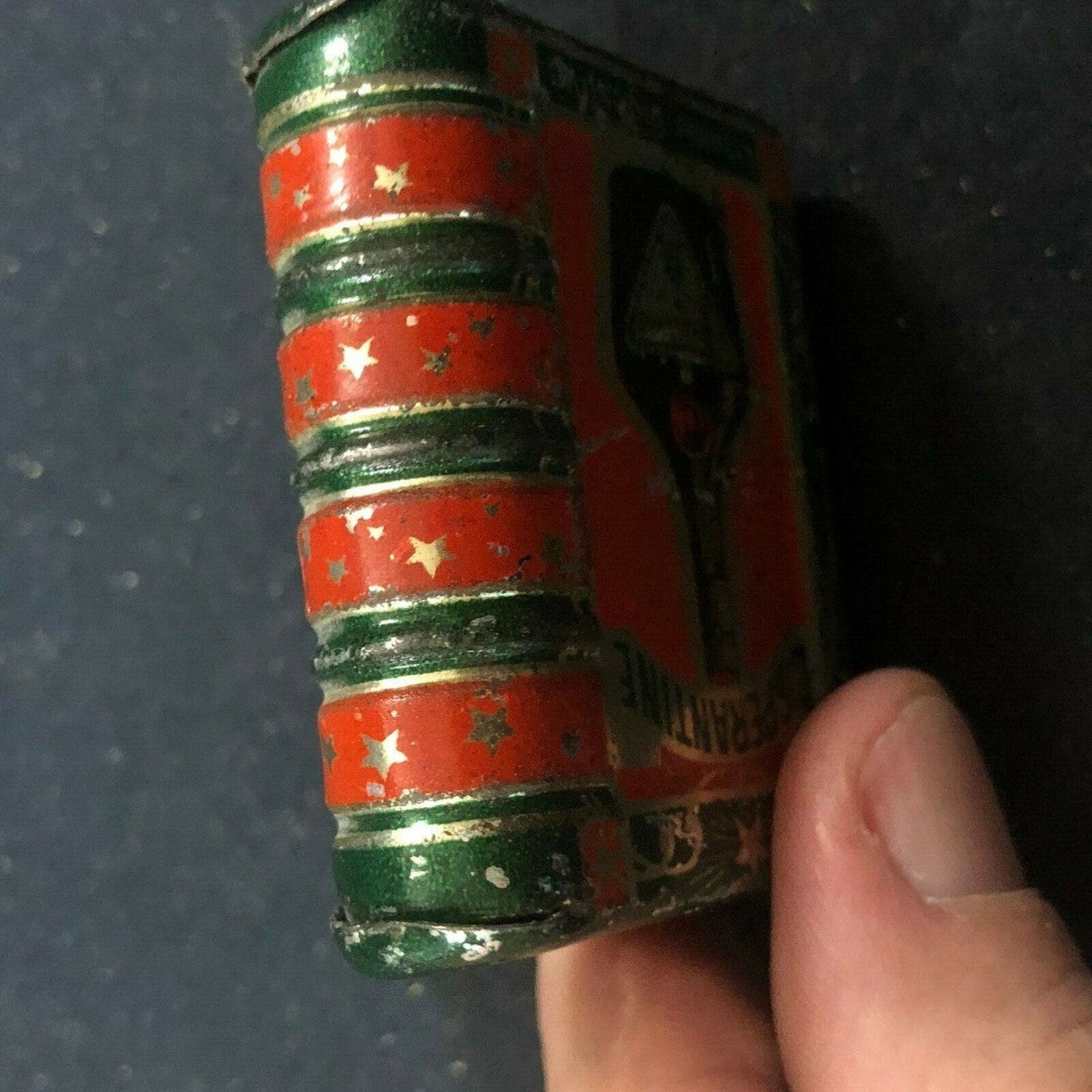 Vintage French Esperantine Liqueur Digestive Advertising Tin