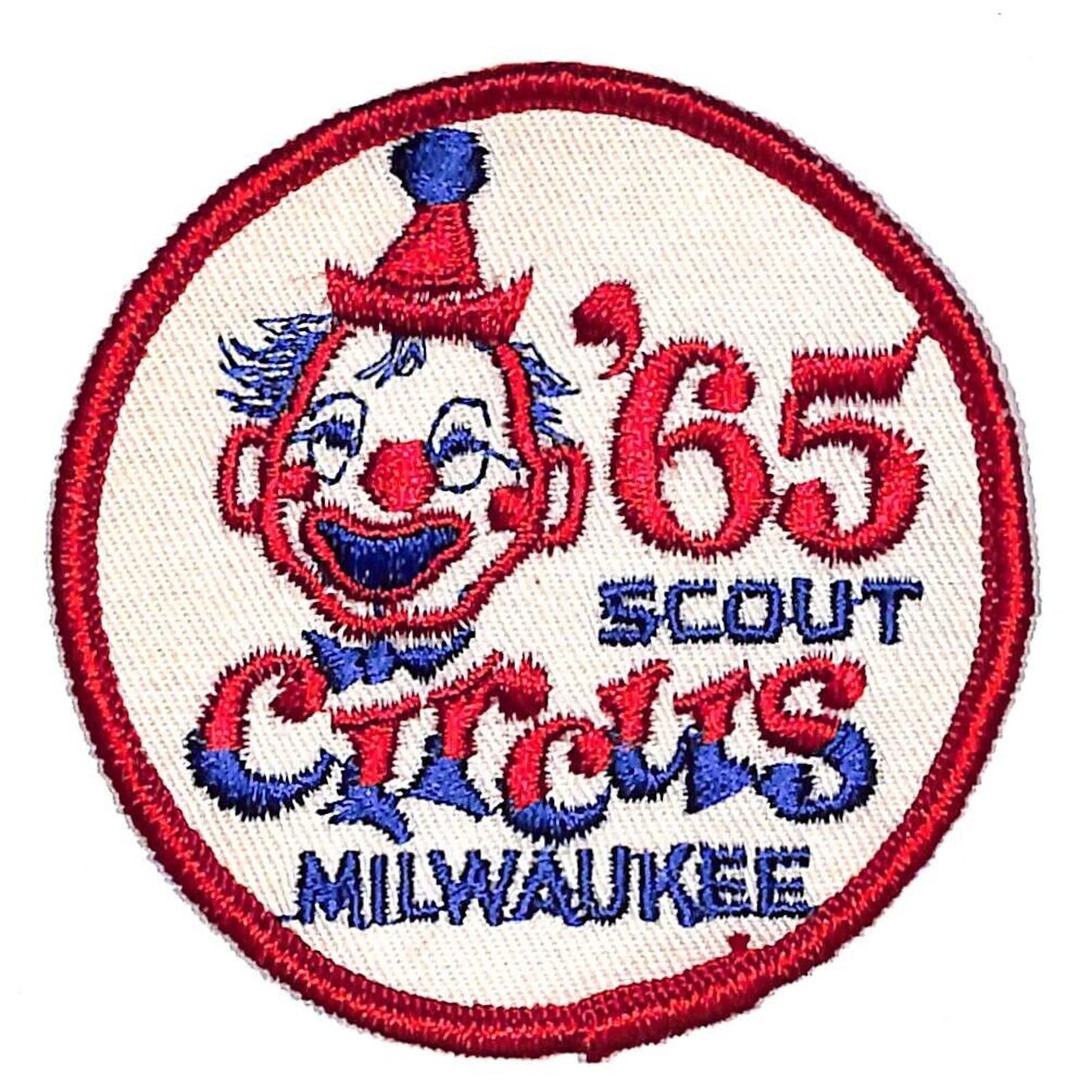 BSA Patch '65 1965 Scout Circus Milwaukee Clown VGC Scarce