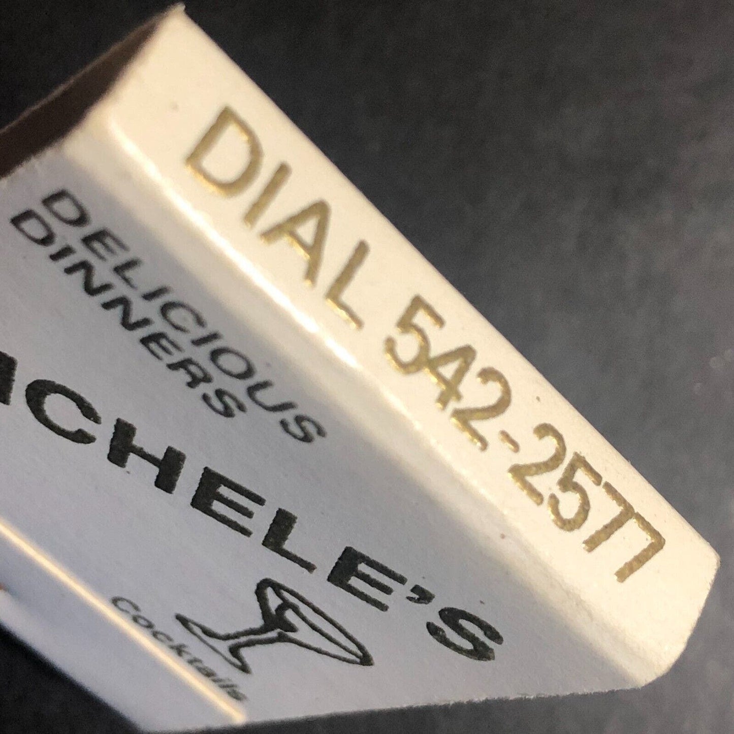 Santa Rosa, CA Michele's Restaurant Cocktails Full Matchbook c1975-85