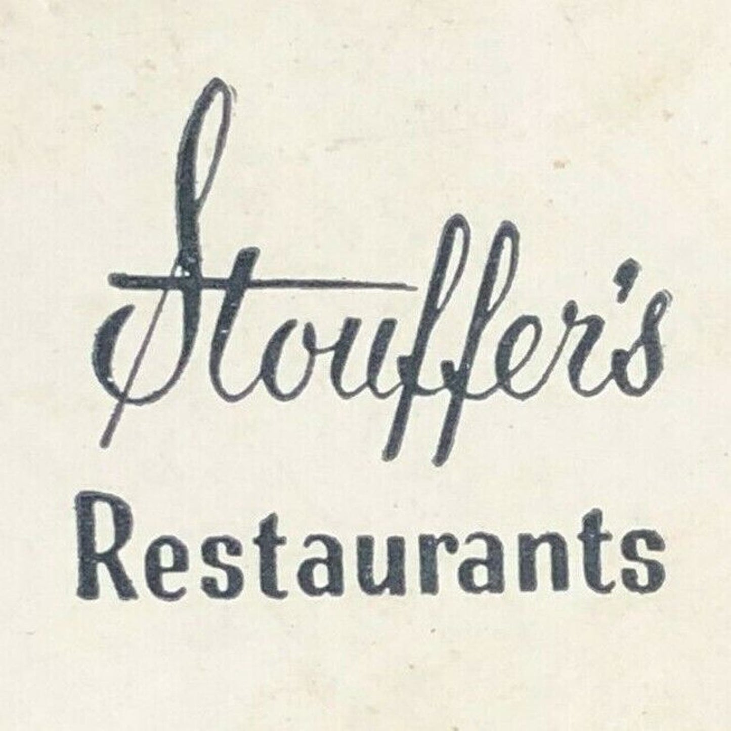 1960's-70's Full Matchbook "Stouffer's Restaurant" Detroit Pittsburgh Cleveland