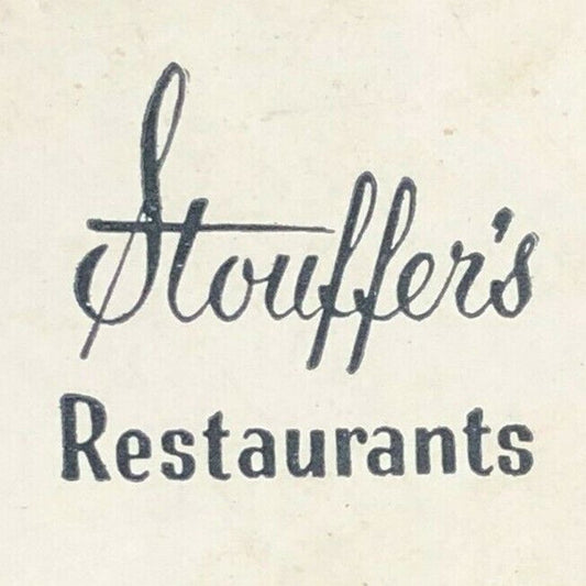 1960's-70's Full Matchbook "Stouffer's Restaurant" Detroit Pittsburgh Cleveland