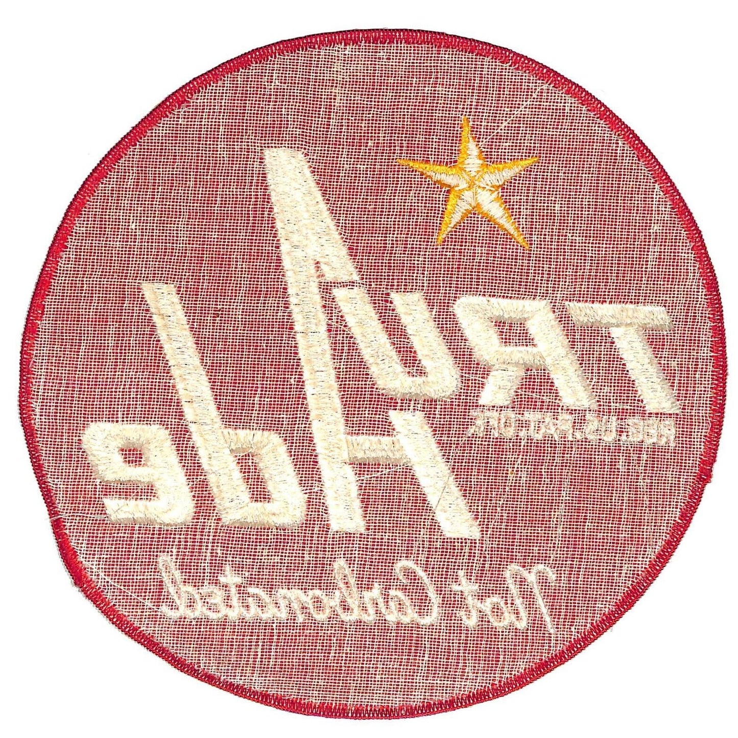 Tru Ade Not Carbonated Large Embroidered Soda Patch c1950's-60 VGC Scarce