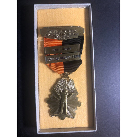 1961 Watford City Schutzenfest Off Hand Expert Class 3rd - Rifle Shooting Medal