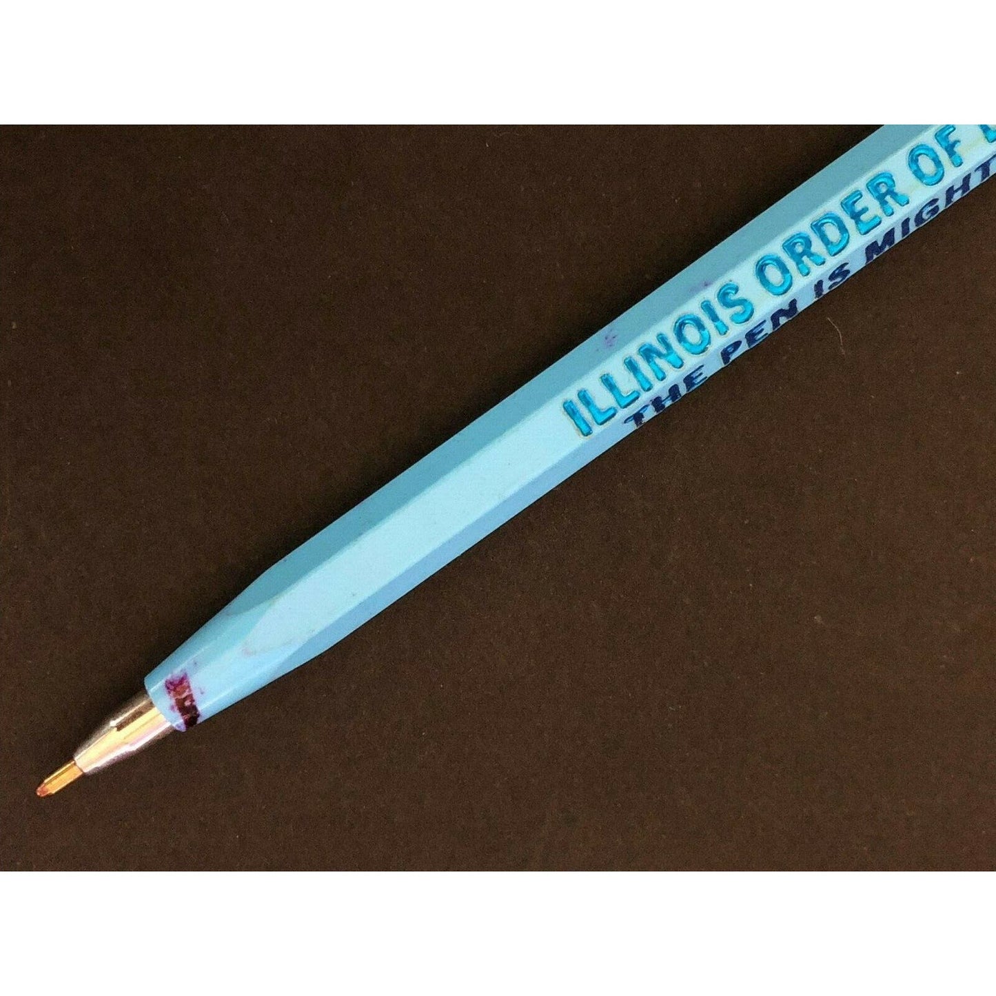 c1970's-80's "Illinois Order of Demolay Foundation" Advertising Pen