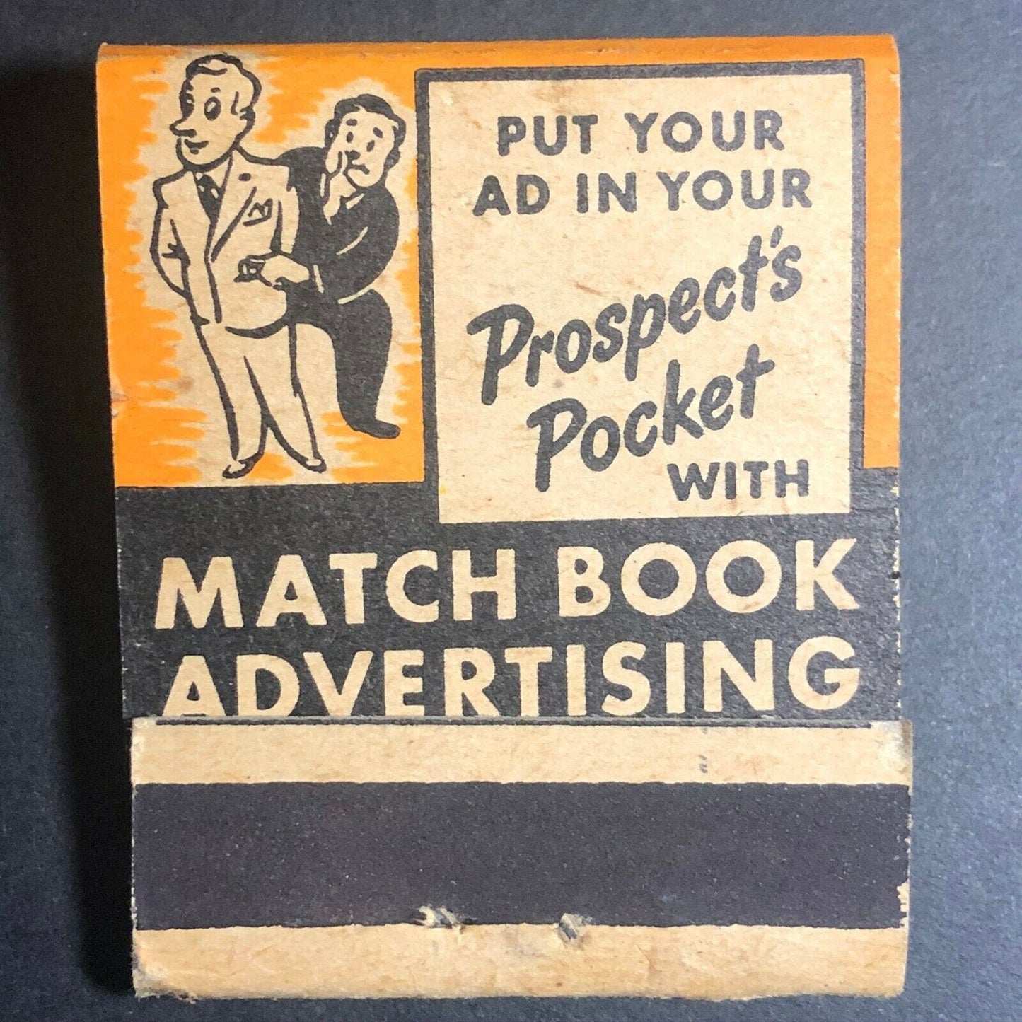 1940's-50's Full Matchbook Diamond Match "Put Your Ad in Your Prospect's Pocket"