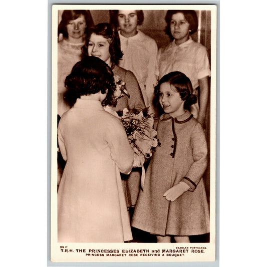 c1940's "The Princesses Elizabeth & Margaret Rose PPC Postcard - Unposted