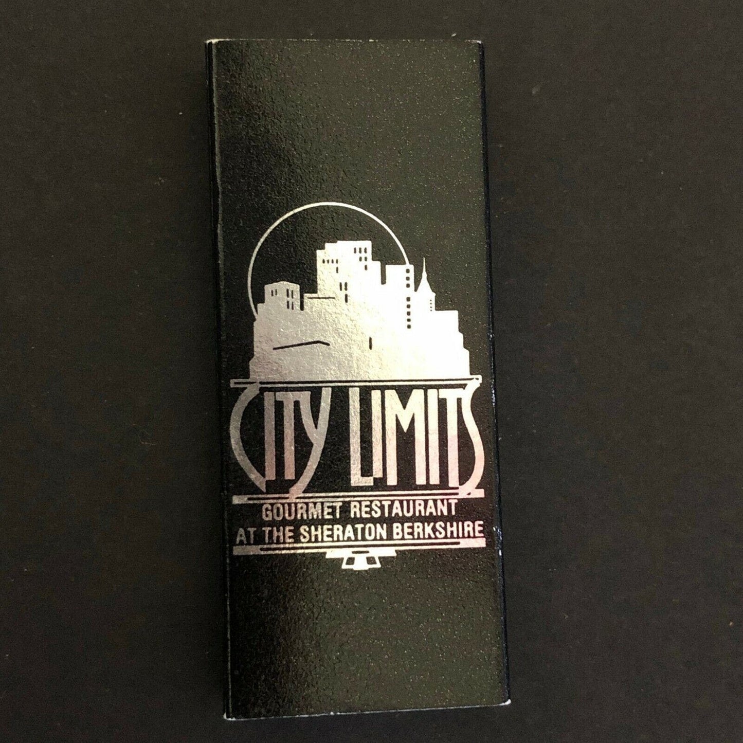 c1970's-80's Wooden Matchbox Matchbook - City Limits Restaurant Reading, PA
