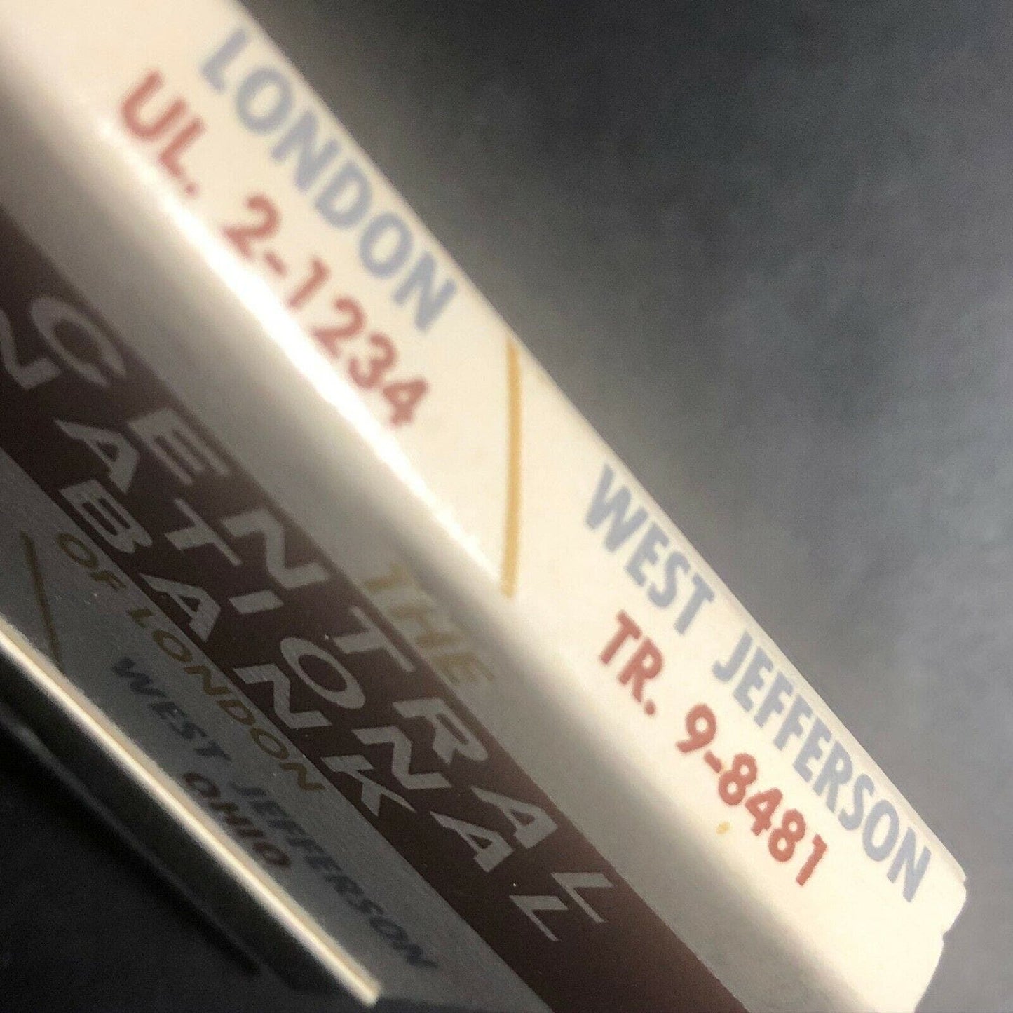 70's-80's Full Matchbook "Central National Bank" West Jefferson, OH London, OH