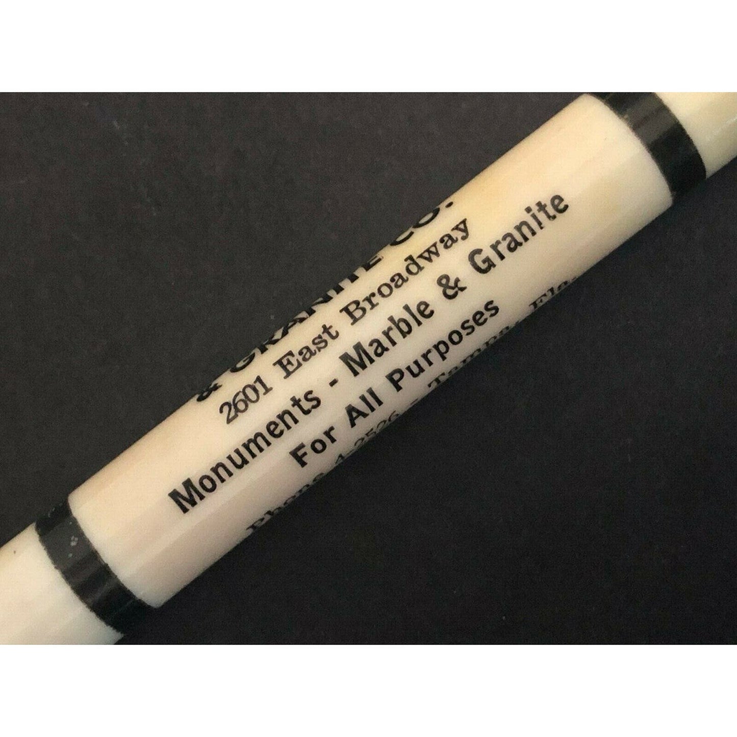 c1930's-40's "Turner Marble & Granite Tamps, FLA" Advertising Bullet Pencil