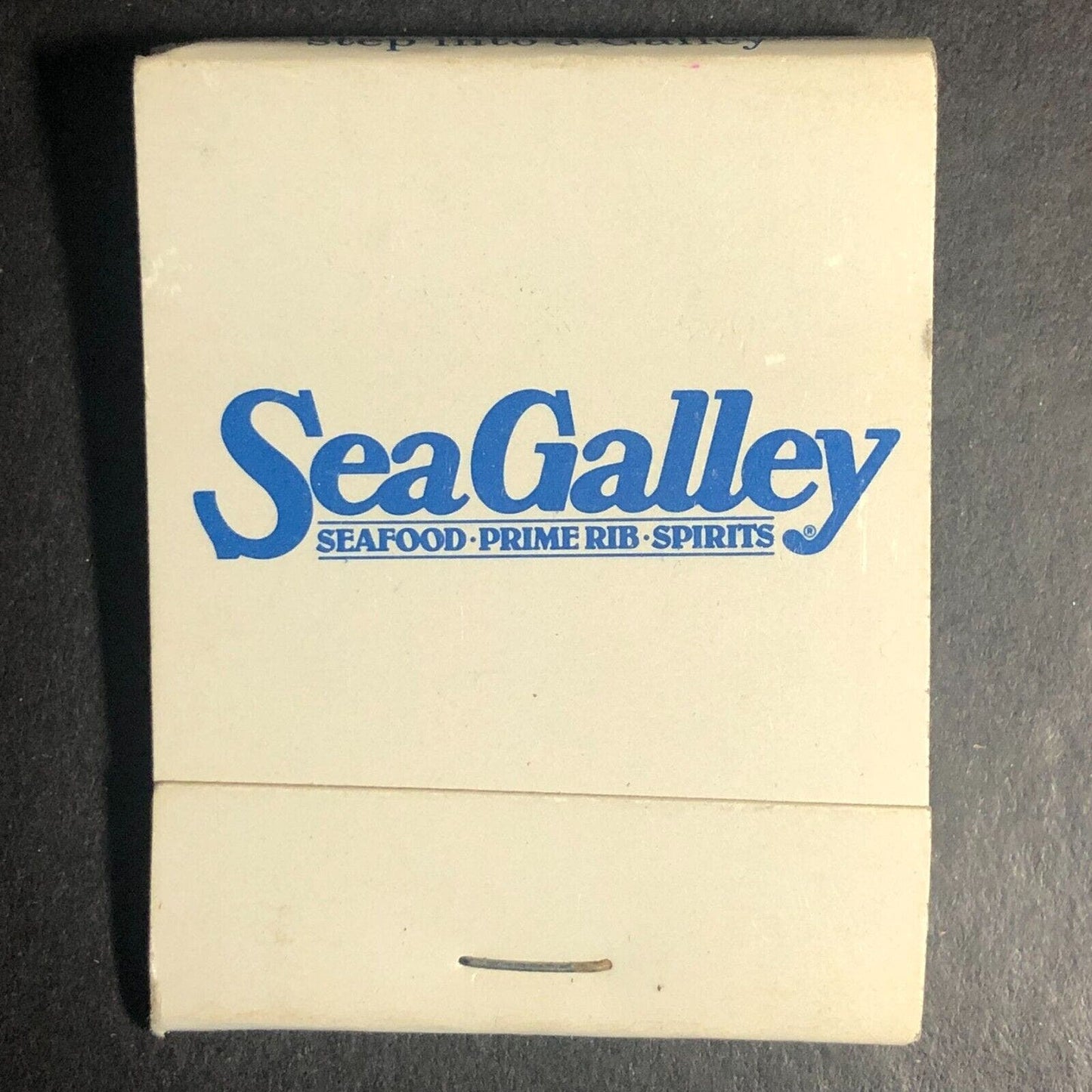 Sea Galley Seafood Shipwreck Lounge Full Matchbook c1980's