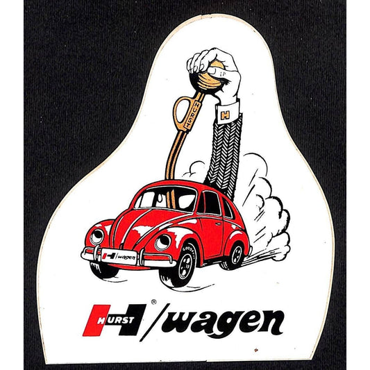 Hurst Shifters Performance Auto Racing Sticker 4 1/2" x 5 1/4" c1970 VW Scarce