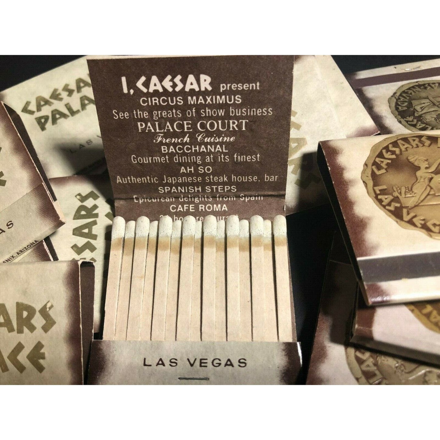 Group of 16 Las Vegas "Caesars Palace" Casino Gambling 80'-90's Full Matchbooks