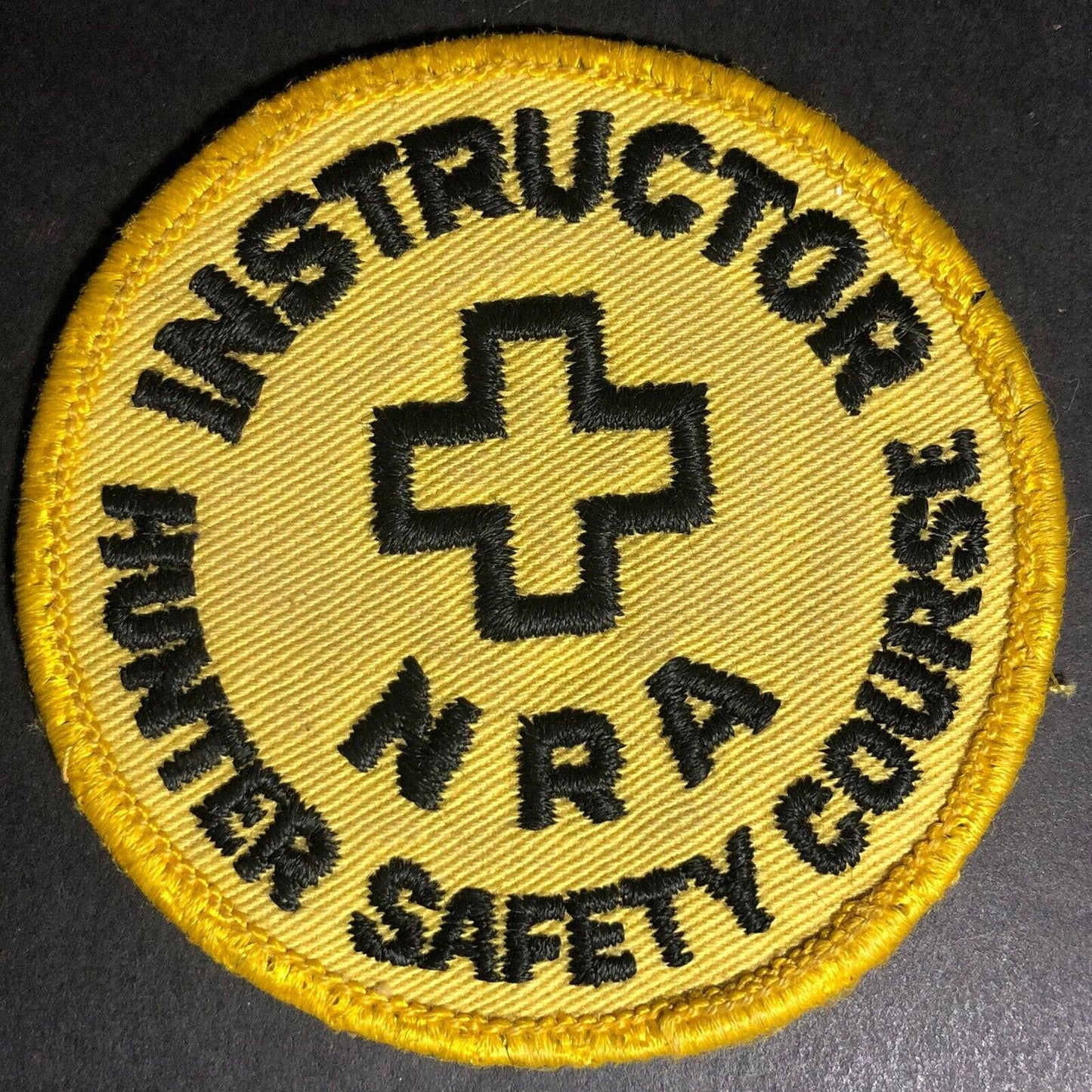 NRA Instructor - Hunter Safety Course Embroidered Patch c1960's-70's