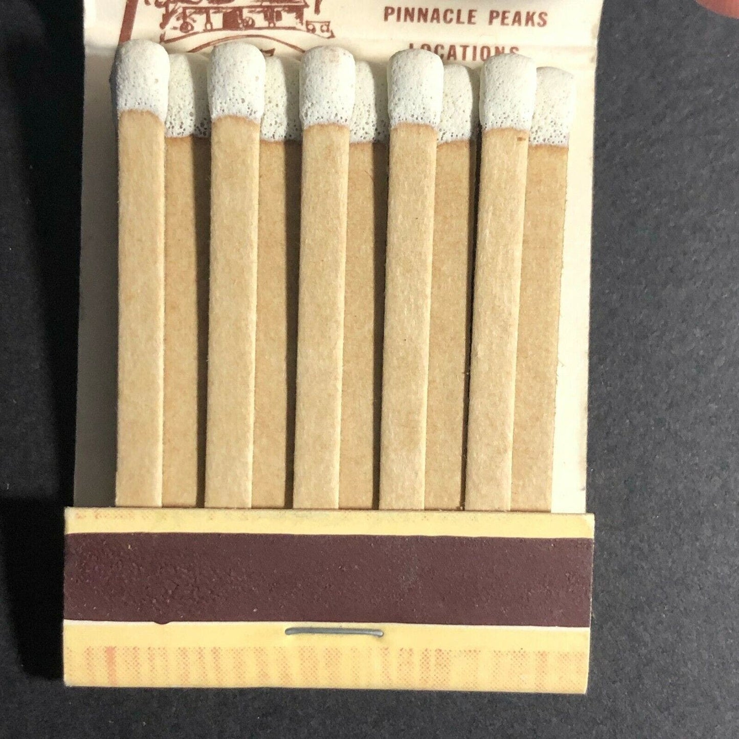 Vintage c1960's-75 Full Matchbook Pinnacle Peak Cowboy Steaks Covered Wagon