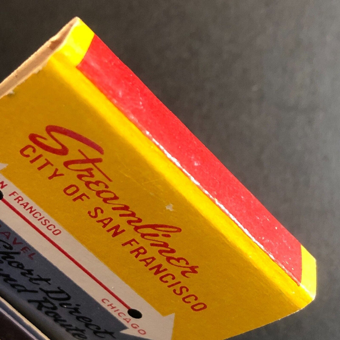 Union Pacific San Francisco Streamliner Chicago Full Matchbookc1950's-60'sVGC