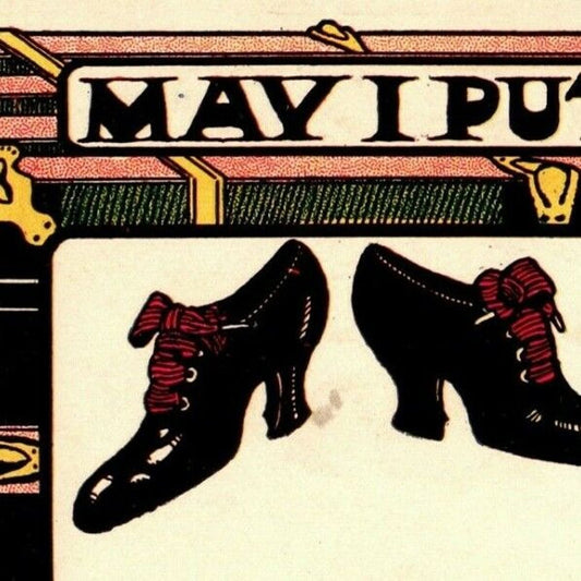 "May I Put My...In Your Truck?" c1905 Undivided Unposted Comic Humor Postcard