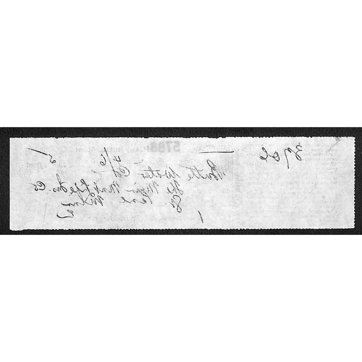 Butte Montana Post Office / Butte Water Company 1905 Registered Mail Notice