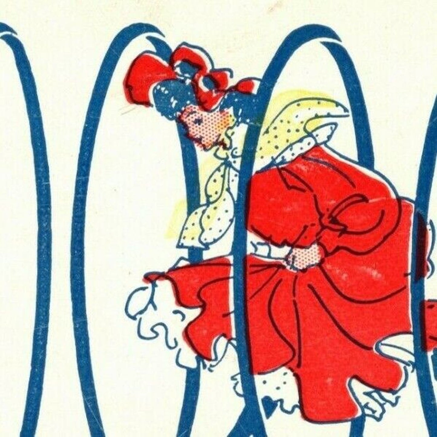"One In A Million" c1905 Undivided NP Comic Hula Hoop? Humor Postcard