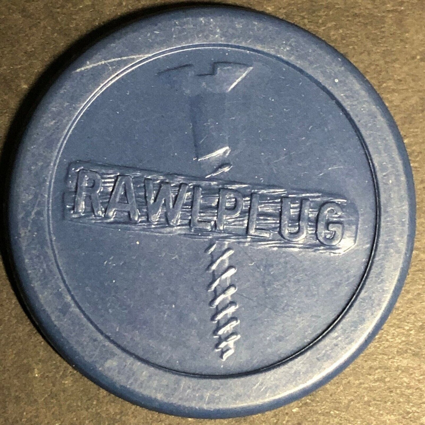 Scarce "Rawlplug" (World's 1st Wall Plug) Advertising Poker Chip - Eisenstadt C