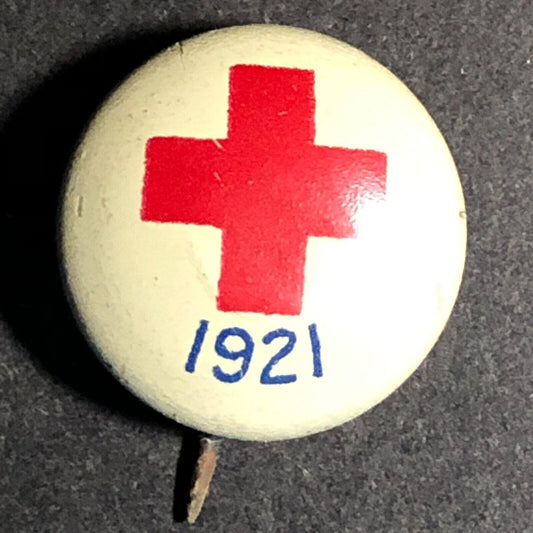 1921 Red Cross Small Steel Pinback Button