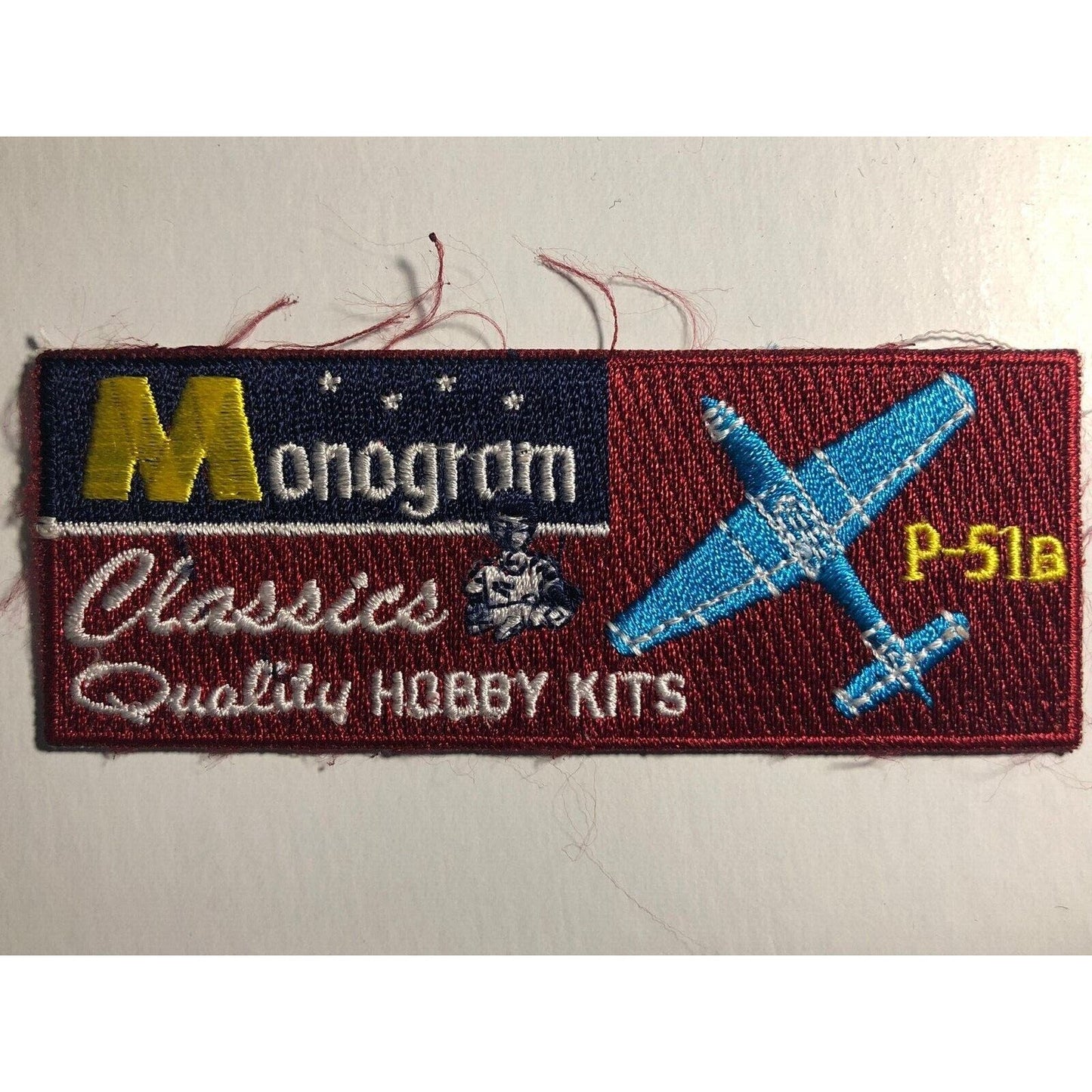 Monogram Classics Aviation P-51B Vintage Embroidered Patch VGC c1980's-90's