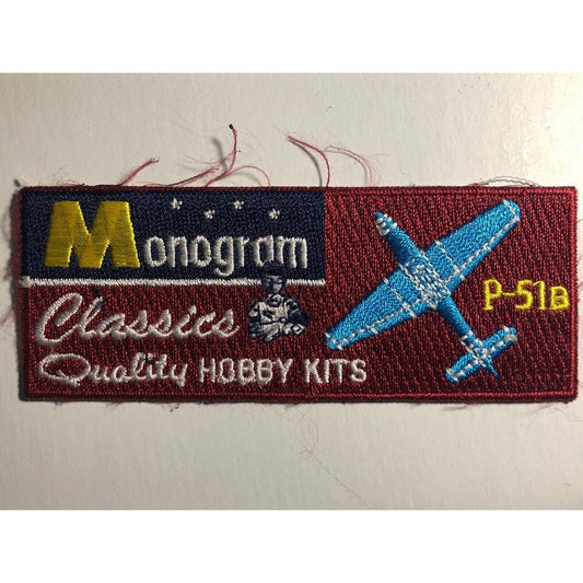 Monogram Classics Aviation P-51B Vintage Embroidered Patch VGC c1980's-90's