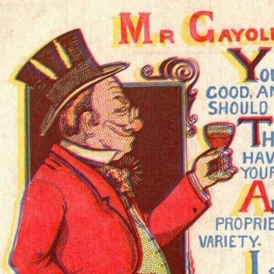 "Mr. Gayoldboy" c1905 Vintage Undivided Unposted Comic Humor Postcard