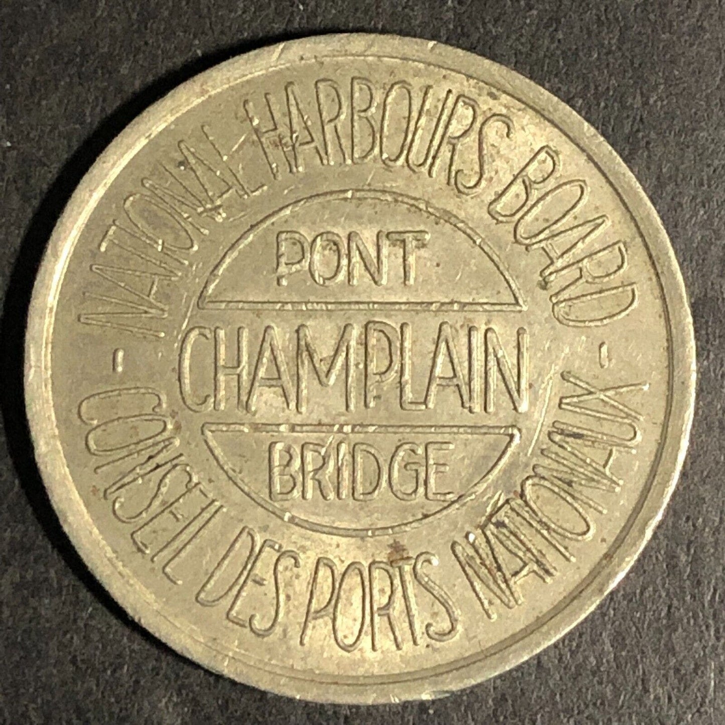 Conseil Des Ports Nationaux Pont Champlain Bridge Token - WM 25mm
