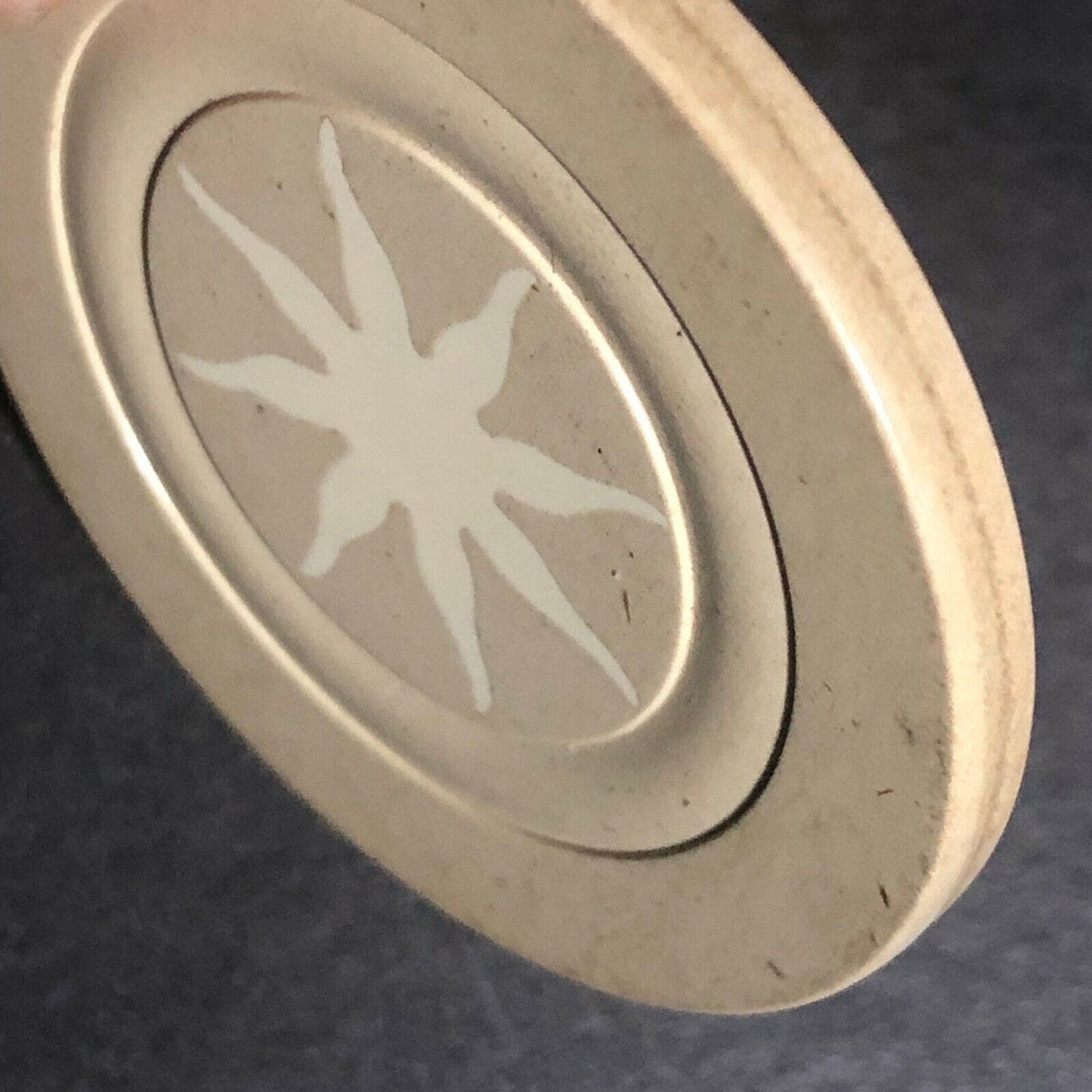 Vintage Monarch Sunburst SBL Clay Poker Chip - Eisenstadt Collection
