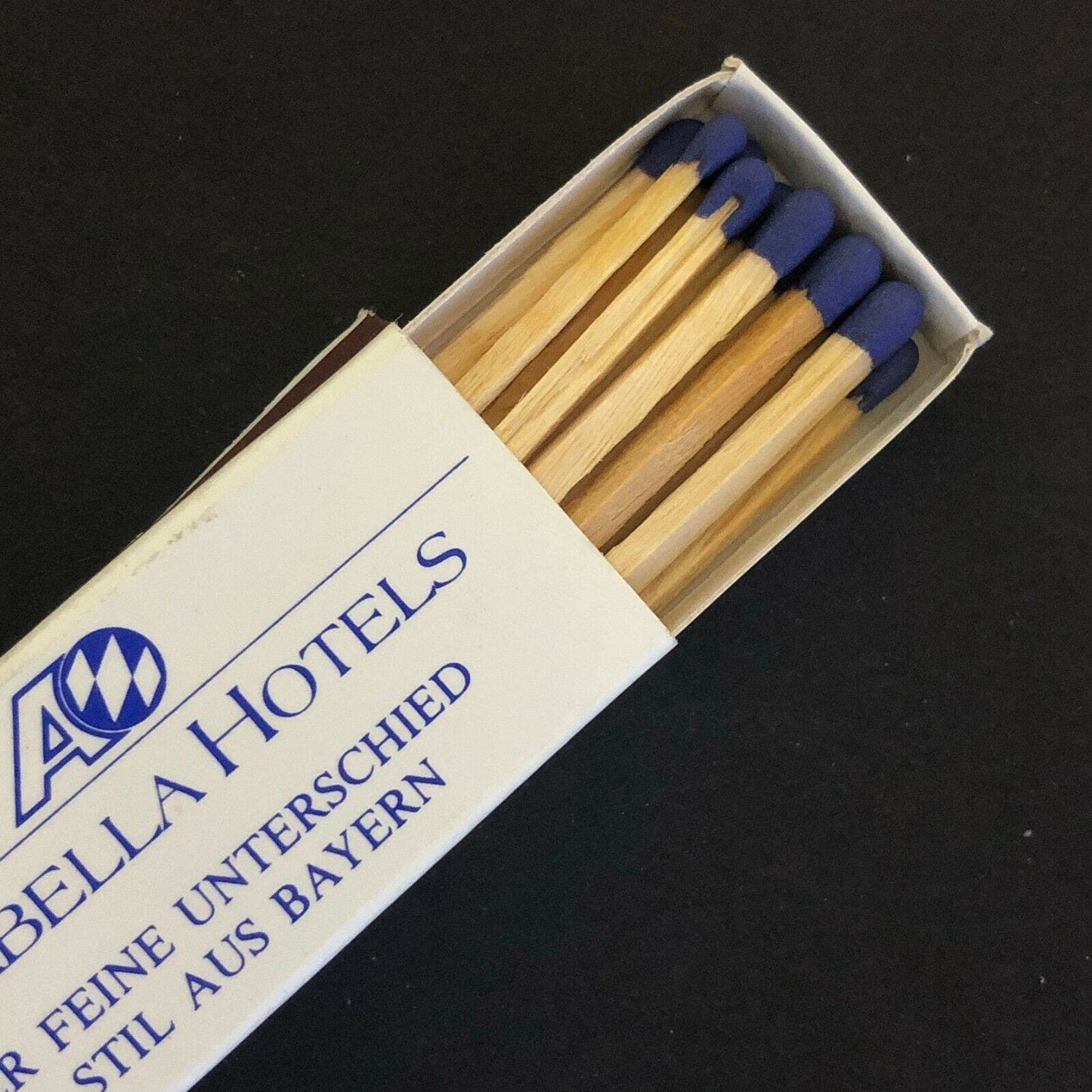 c1970's-80's Wooden Matchbox Matchbook "Arabella Hotels" Deutschland