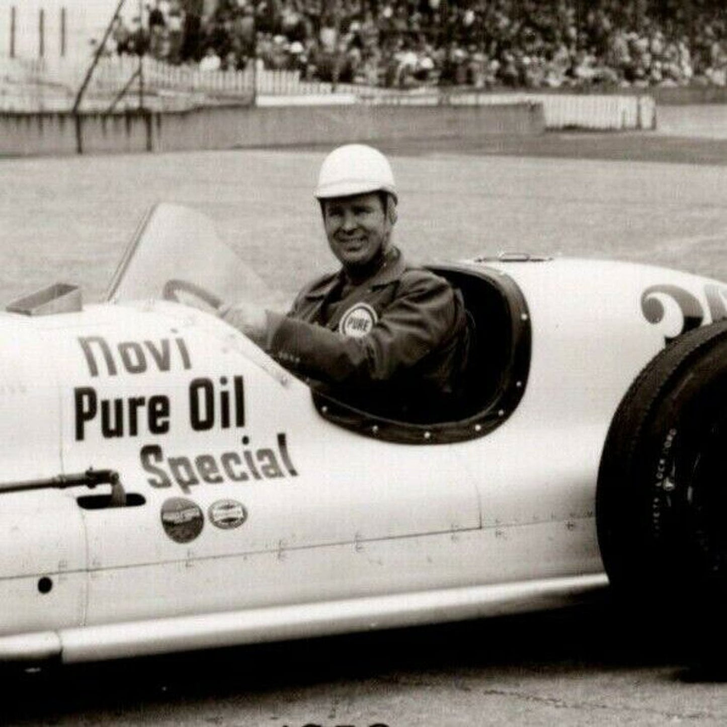 Indy 500 RPPC Postcard "1952 Duke Nalon" Official Race Photo Unposted VGC