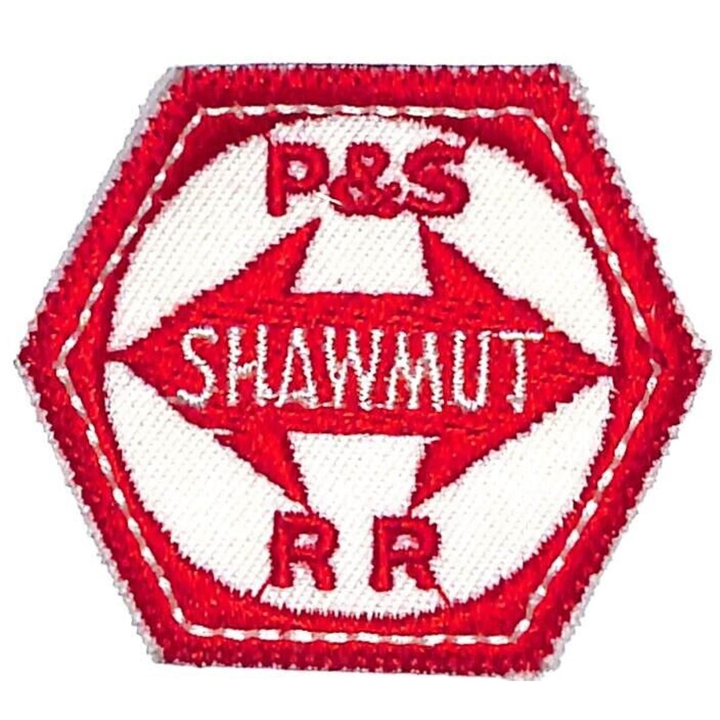 P&S Pittsburg & Shawmut RR PSR Railroad Embroidered Patch NOS 1 7/8" x 2"