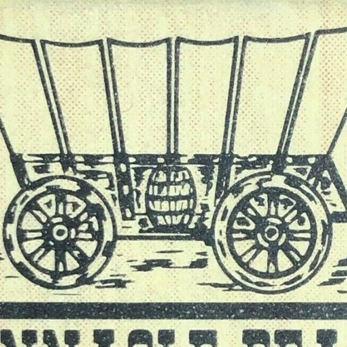 Vintage c1960's-75 Full Matchbook Pinnacle Peak Cowboy Steaks Covered Wagon