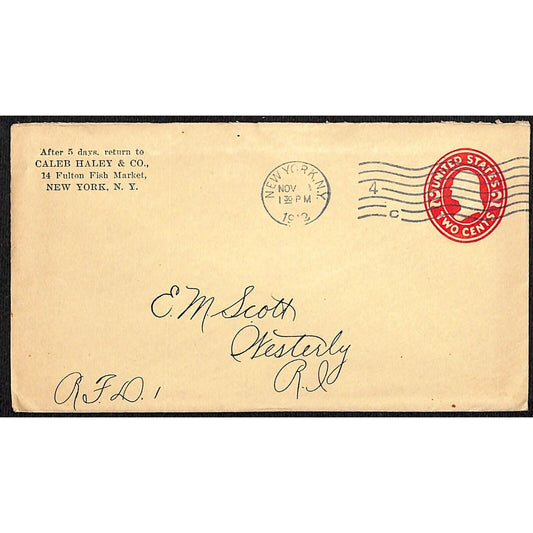 Caleb Haley & Co. Fulton Fish Market, NY - 1912 Cover