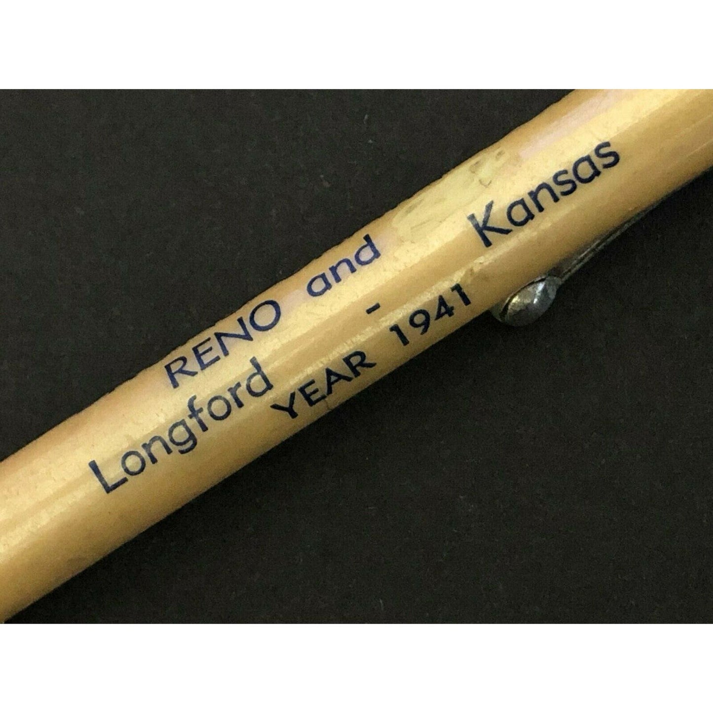 c1941 Bruns Grain Co Reno and Langford, KS Mechanical Advertising Pencil