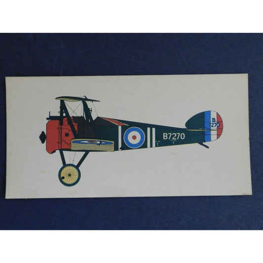 Hugh Evelyn "Best Wishes" Card Drawn by Roy Cross - 1917 Sopwith Camel c1962?