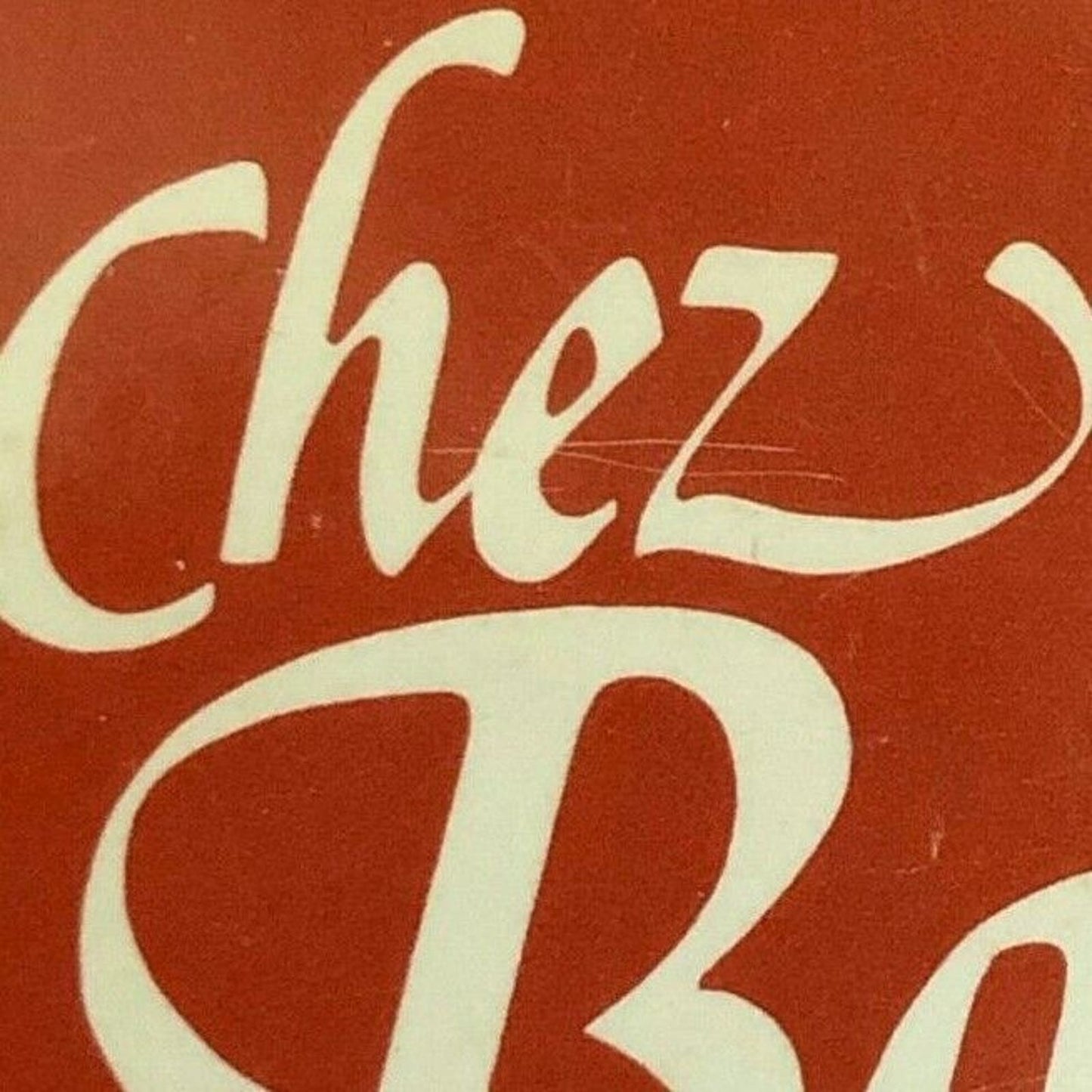 c1980's Vintage Wooden Matchbox Matchbook "Chez Bach" Restaurant Branford, CT
