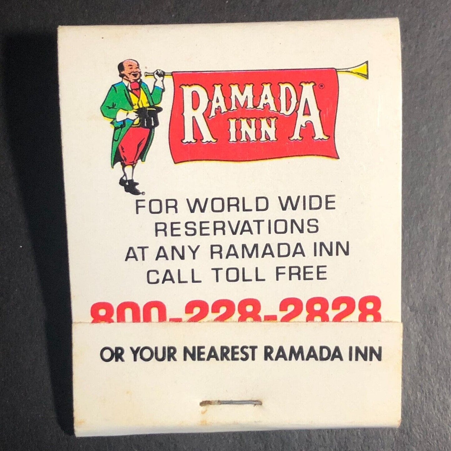 Ramada Inn Full Matchbook c1974-79 "Kids 18 and Under - Free"