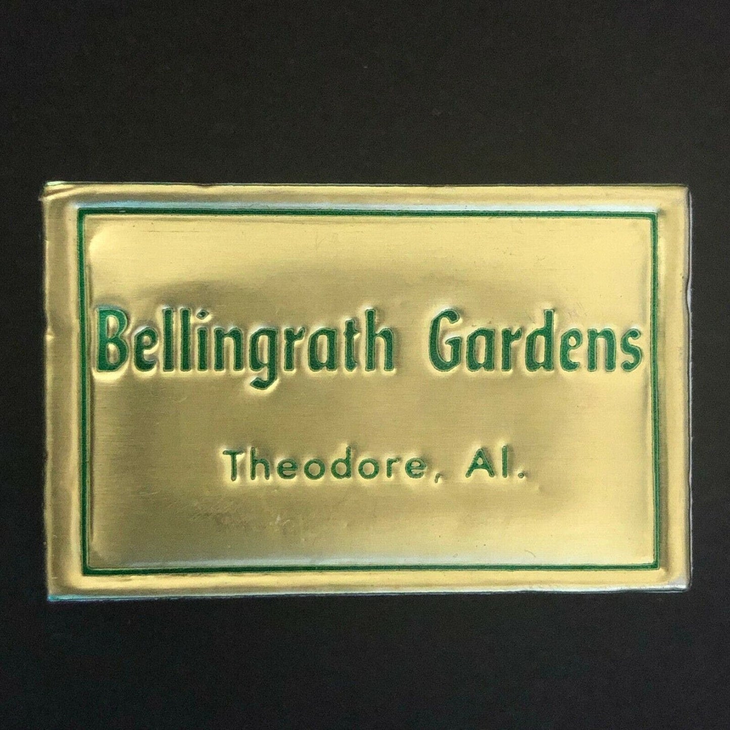 c1960's-70's Foil Wooden Matchbox / Matchbook Bellingrath Gardens - Theodore, AL