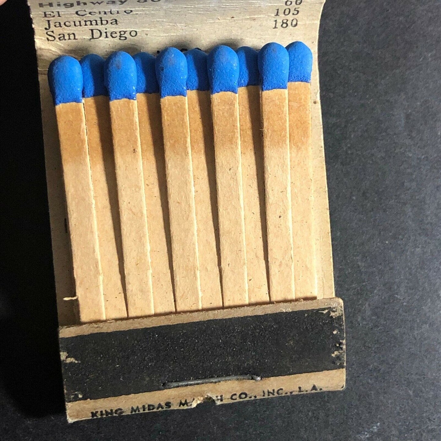 c1940's Richfield Products / Breech Service Yuma, AZ Full Matchbook