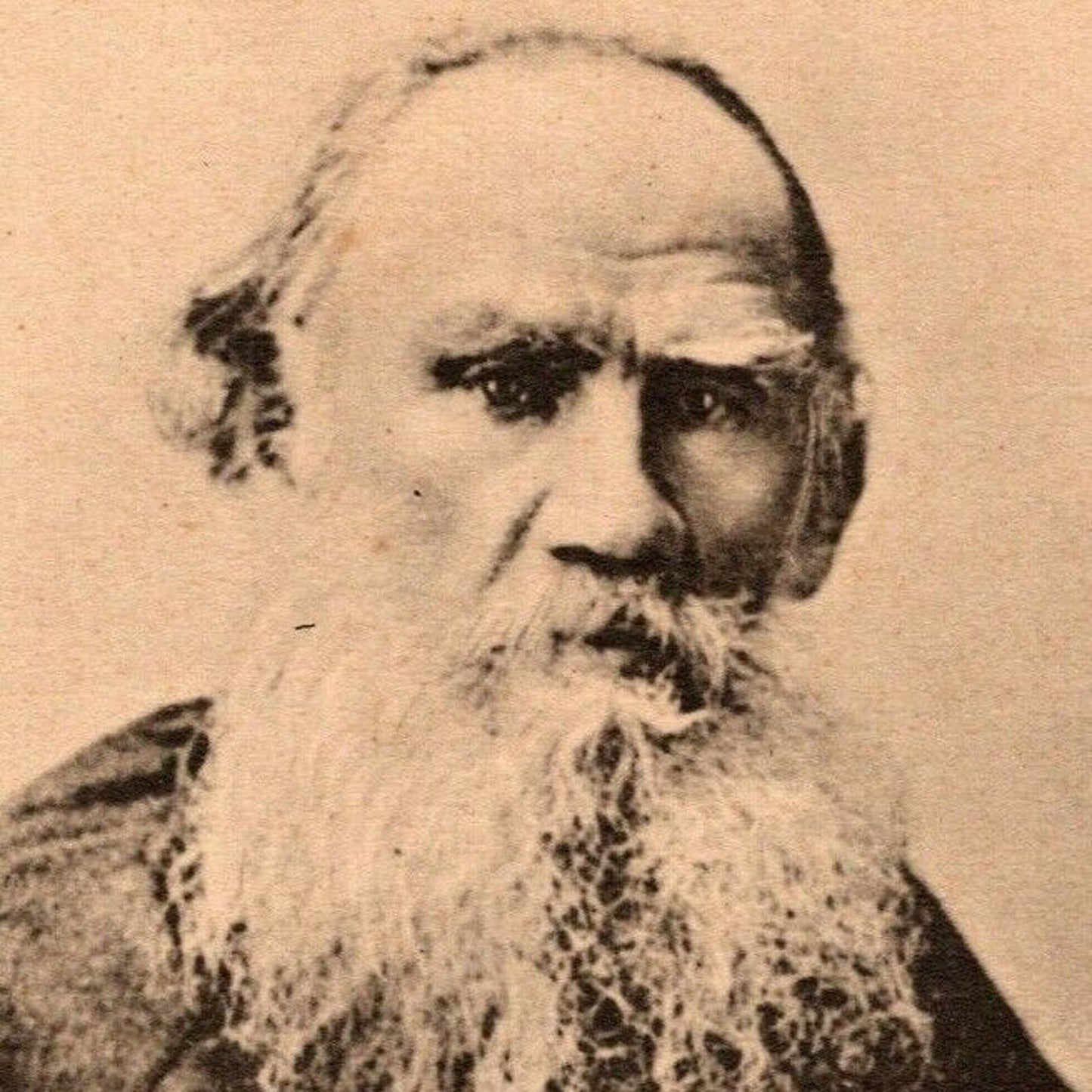 c1906 Vintage Russian Art Postcard Leo Tolstoy Sitting (4167)