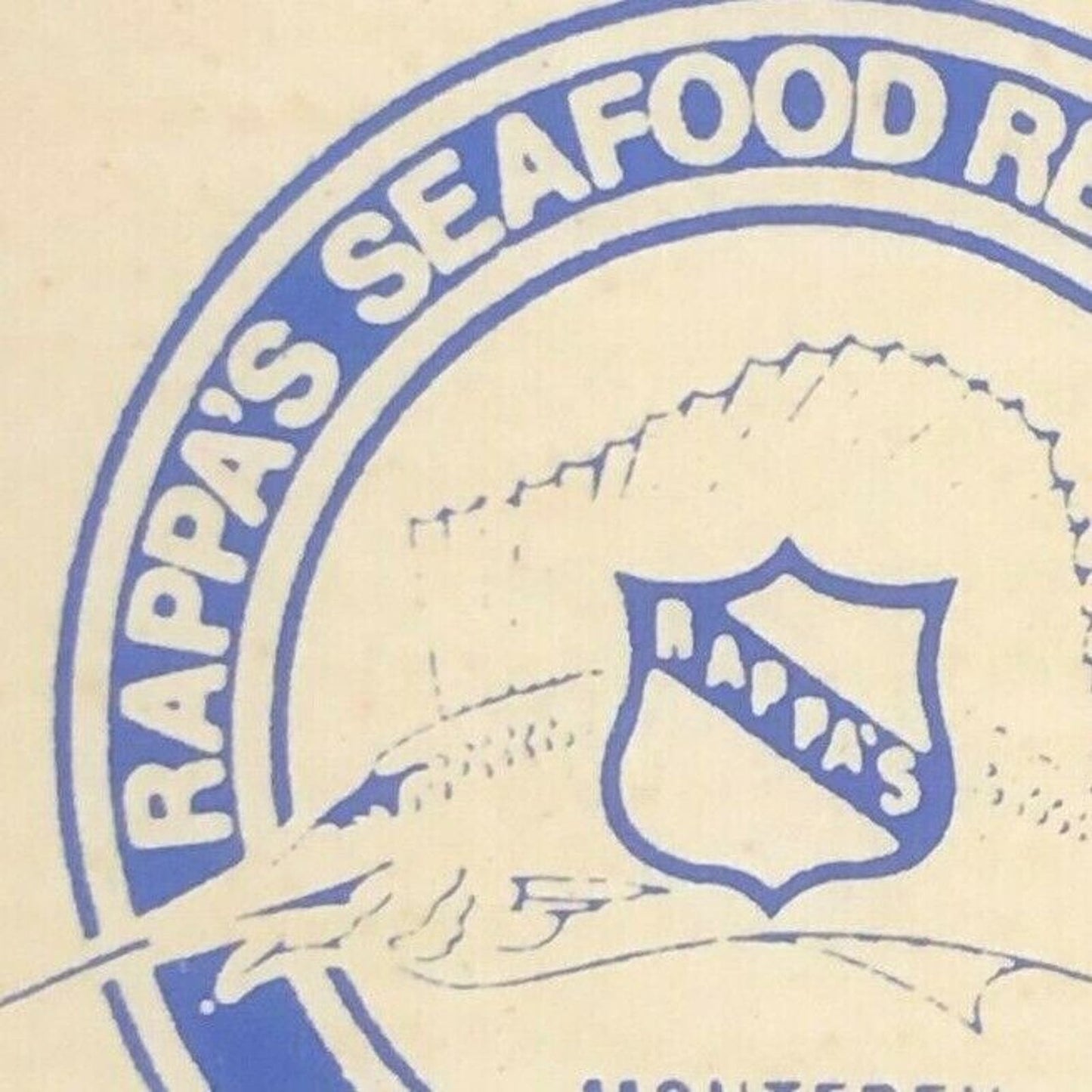 Vintage 1990's Full Matchbook - Rappa's Seafood Restaurant Monterey, CA