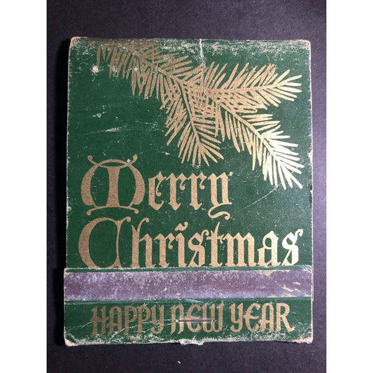 Giant Stuft Shirt Restaurant Printed Stick Christmas Matchbook c1950's-60s