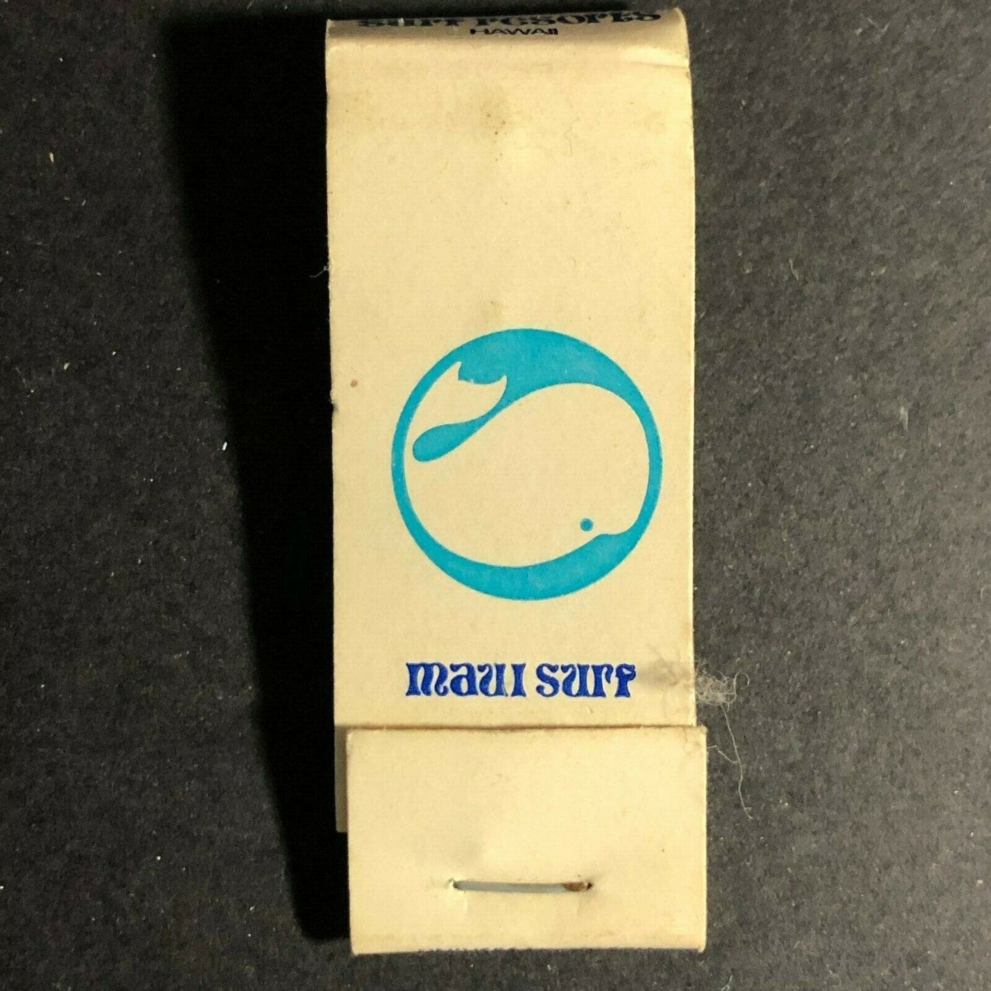 c1970's-80's Pair of Vintage Used Slim Matchbook Maui Surf Kaanapali Beach