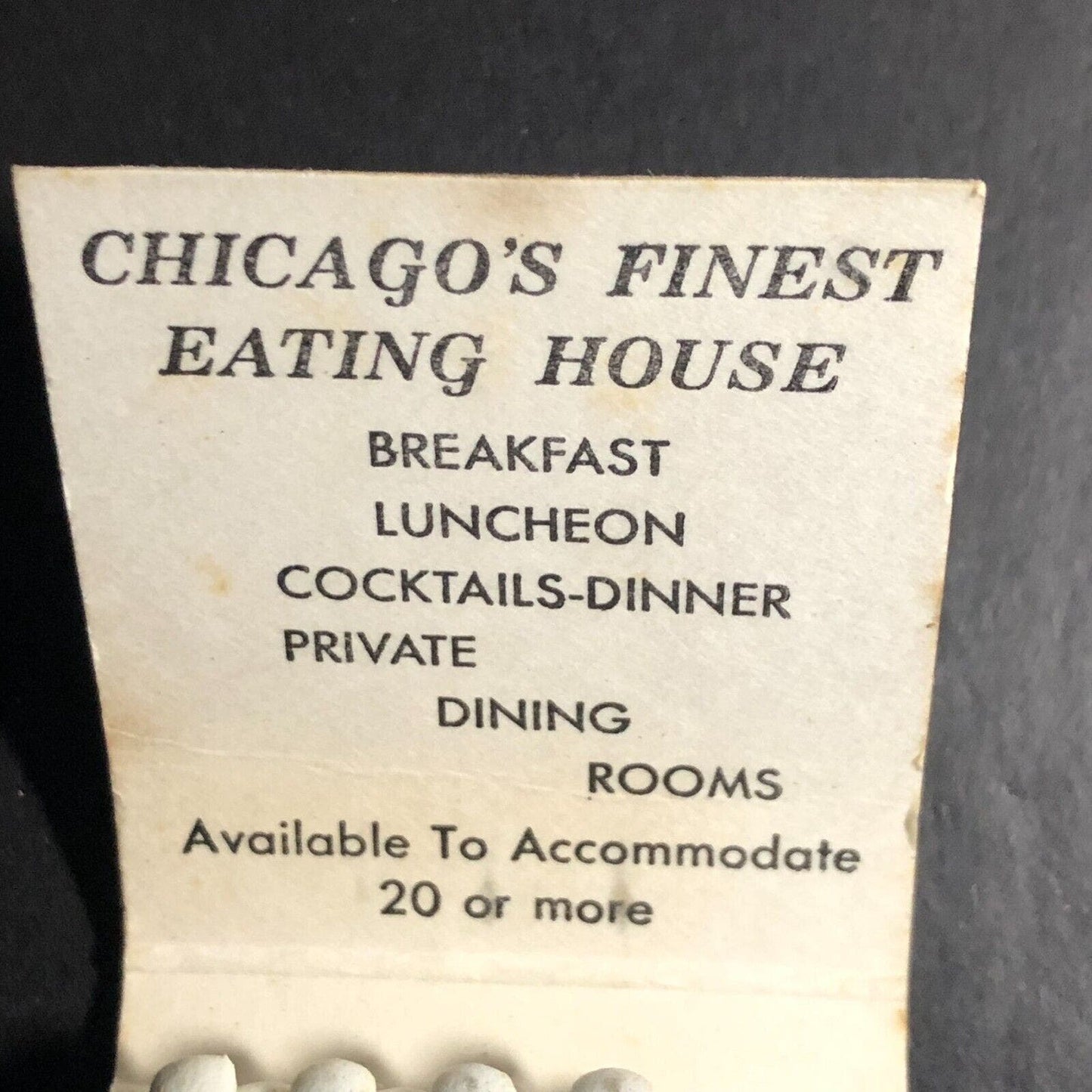 "77 East" Restaurant Chicago Near Full (-2) Matchbook c1960-68* Scarce