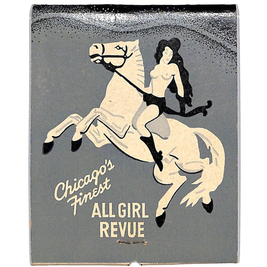 French Casino Chicago GIANT Mostly Empty Matchbook c1934-39