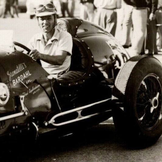 Indy 500 RPPC Postcard "1951 Fred Agabashian" Official Race Photo Unposted VGC